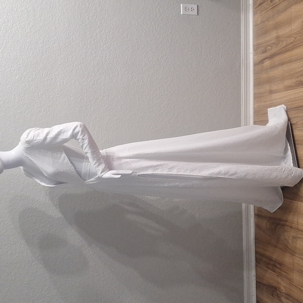 BCBG MaxAzria Runway White Sequined Dress - Picture 9 of 17